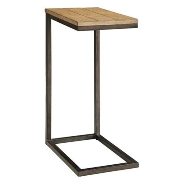 Carolina Cottage CF1610HO Aggie Computer Tray Table; Harvest Oak & Aged Iron - 10 x 16 x 26 in. CF1610HO - main